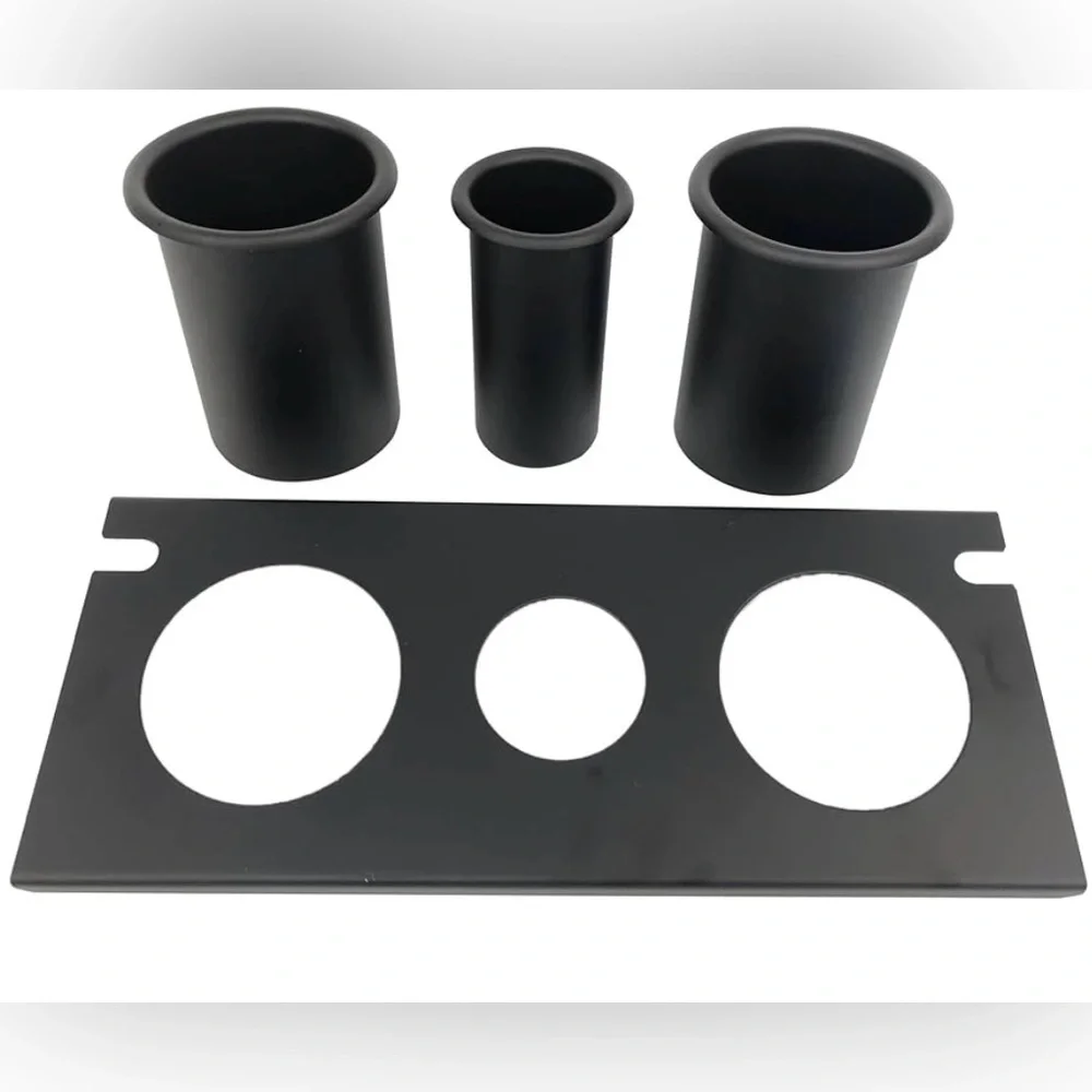 Black Metal Hair Tool Cabinet Wall Mount Holder